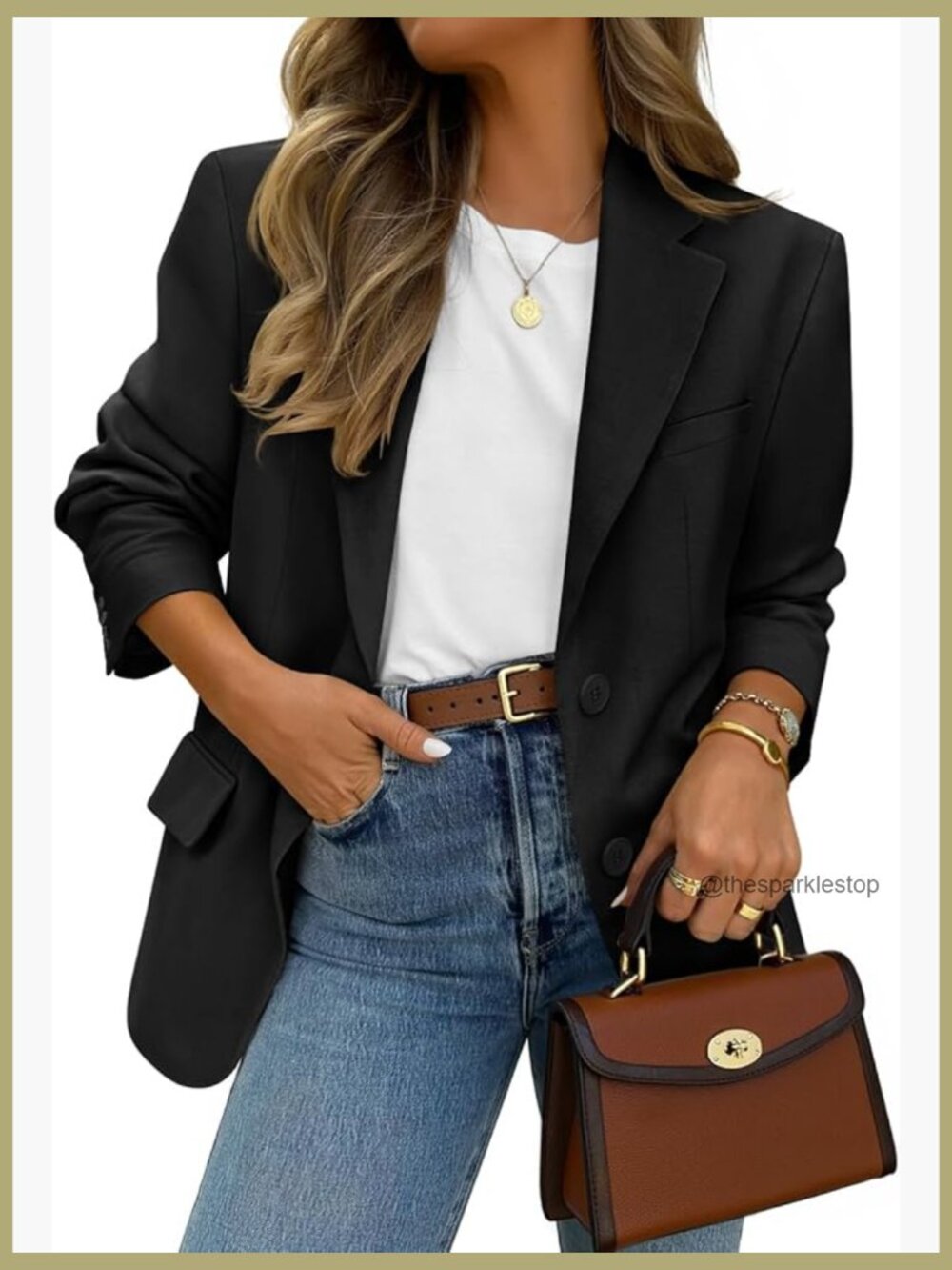 Polyester Elastane Blazer Open Front Lapel Collar Work Office Jacket